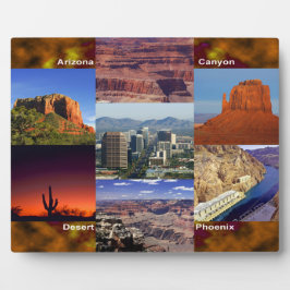 Placa Expositora Collage del desierto de Arizona