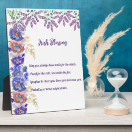 Placa Expositora Collage floral bendecido por el Día de San Patrici