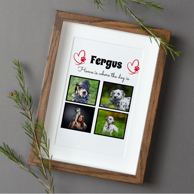 Placa Expositora Collage - foto de perro recuerdo personalizado (Subido por el creador)