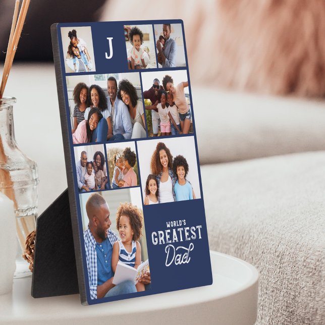 Placa Expositora Collage fotográfico de mejor papá del mundo (Subido por el creador)