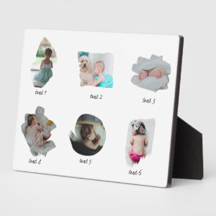 Placa Expositora Collage moderno de fotos de bebés 