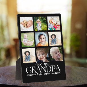 Placa Expositora Collage of photos of grandchildren for grandfather