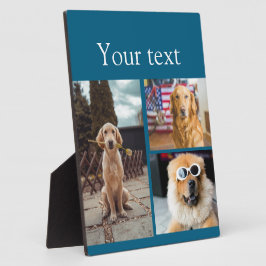 Placa Expositora Collage simple de fotos con nombres de animales co