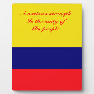 Placa Expositora Colombia, la fuerza de una nación