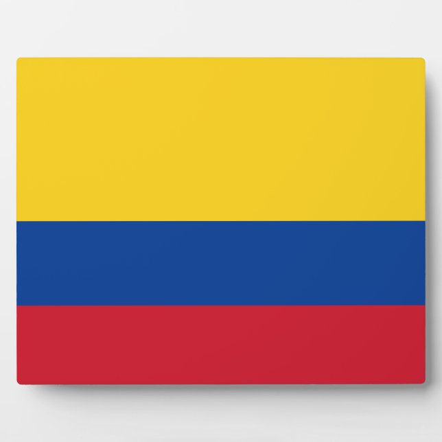 Placa Expositora Colombian Flag (Frente)