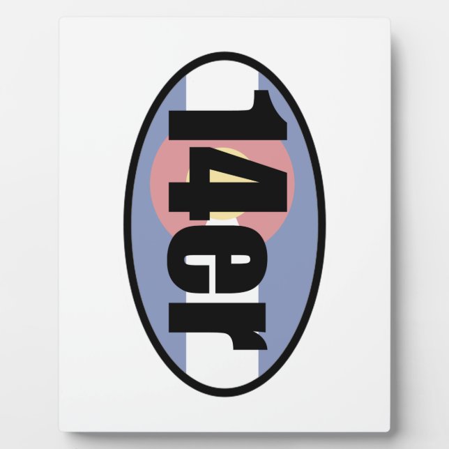 Placa Expositora Colorado 14ers (Frente)