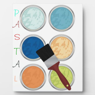 Placa Expositora Colores de agua y pincel