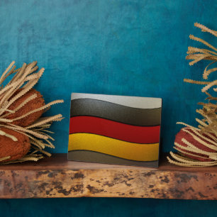 Placa Expositora Colores de bandera de Alemania cromados por Shirle