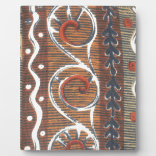 Placa Expositora Colores del Motif Tradicionales de la Vintage afri