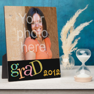 Placa Expositora Colorida foto del año de la clase de graduación de