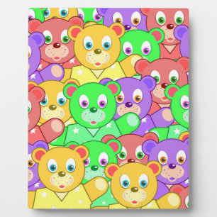 PLACA EXPOSITORA COLORIDOS OSOS TEDIDOS