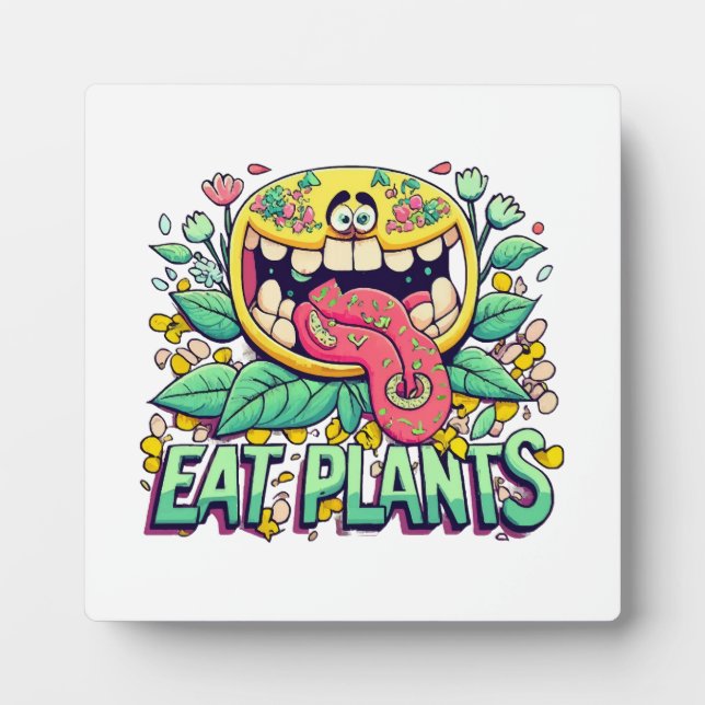 Placa Expositora Comer Plantas (Frente)