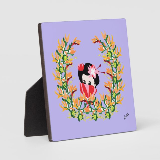 Placa Expositora Comida De Tabletop Con Lienzo : Elegantes (Anverso)