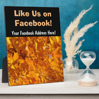 Placa Expositora Como nosotros en el cartel de Facebook Counter Pla