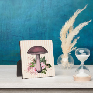 Placa Expositora Composición de hongos y florales venecianos