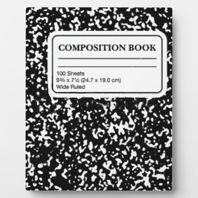 Placa Expositora Composition Book (Frente)