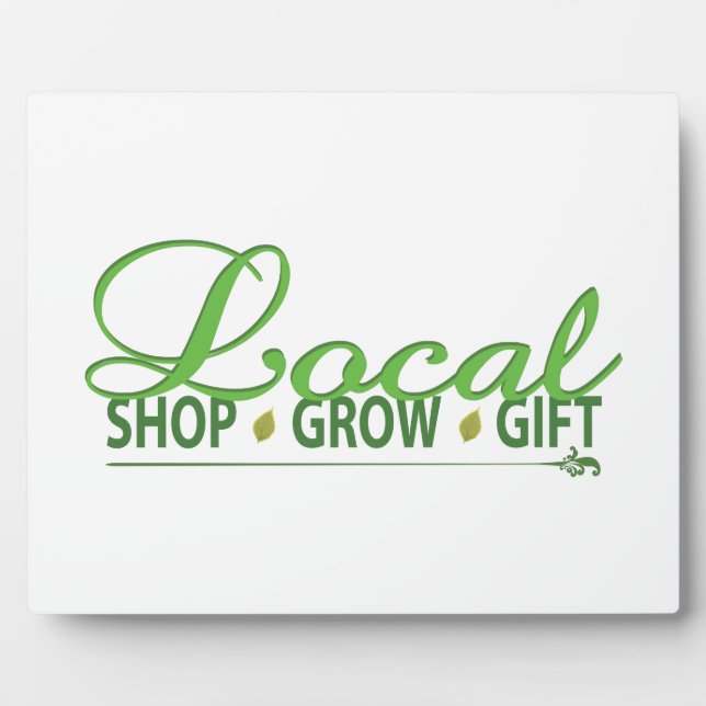 Placa Expositora Comprar local, cultivar local, regalar local (Frente)