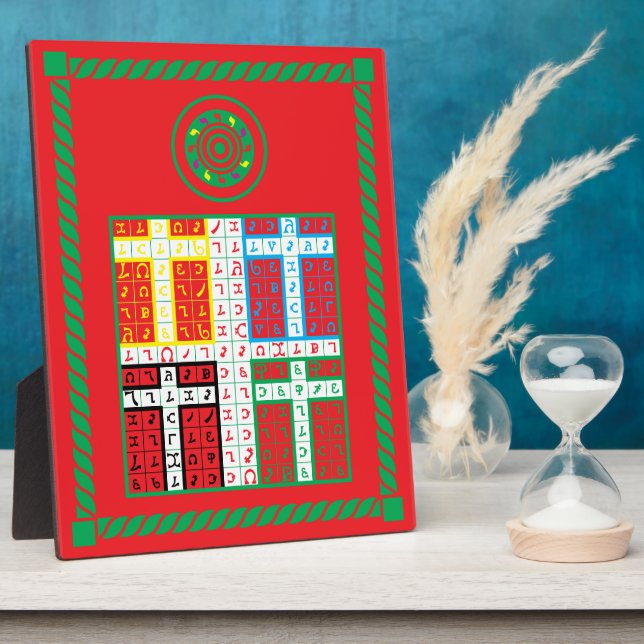 Placa Expositora Comprimido Elemental de Fuego Enochiano (Lado)