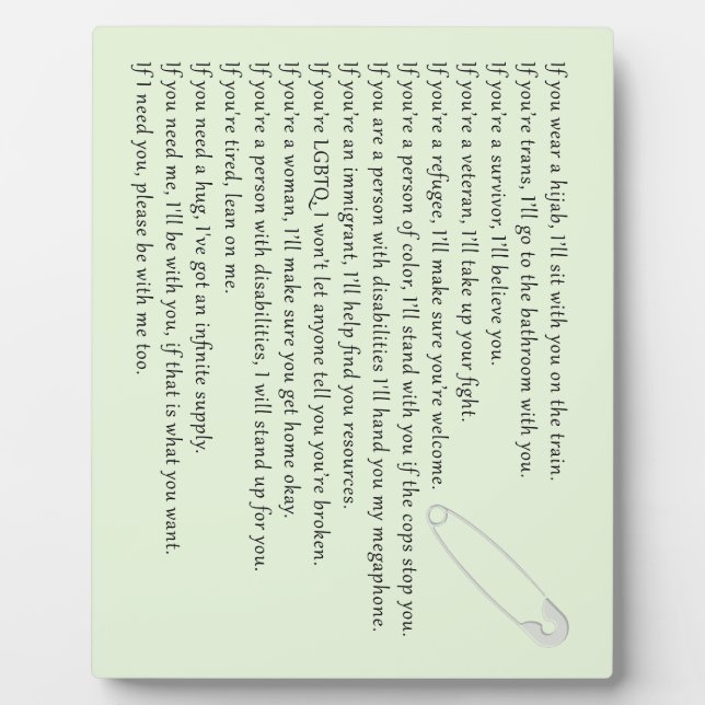 Placa Expositora Compromiso de la seguridad (Frente)