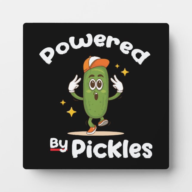 Placa Expositora Con Pickles De Alimentos Encurtidos Divertido (Frente)