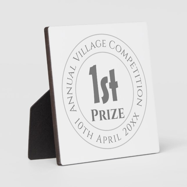 Placa Expositora Concurso 1.ᵉʳ Premio Trofeo (Anverso)