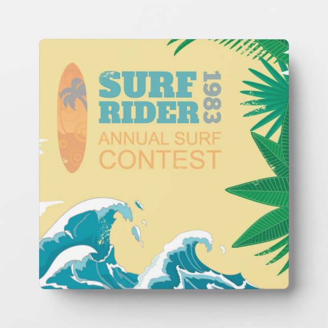 Placa Expositora Concurso de Surf Surf |1983 (Frente)