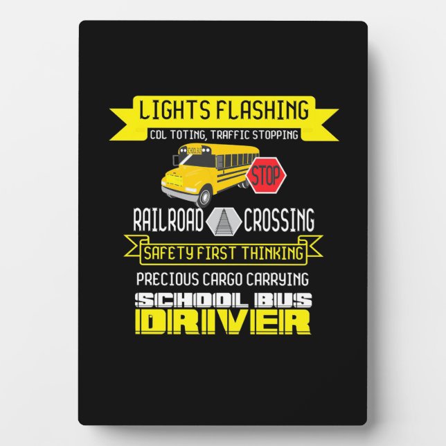 Placa Expositora Conductor de bus orgulloso (Frente)