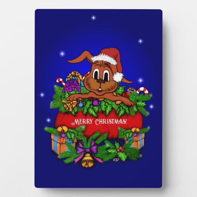 Placa Expositora Conejo de navidades (Frente)