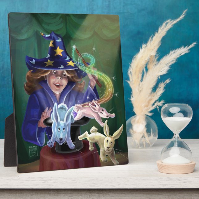 Placa Expositora Conejos del acto mágico del Gorra (Lado)