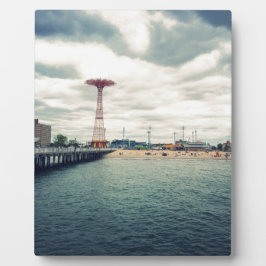 Placa Expositora Coney Island Beach Panorama