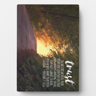 Placa Expositora Confianza en el Señor Proverbios 3:5-6