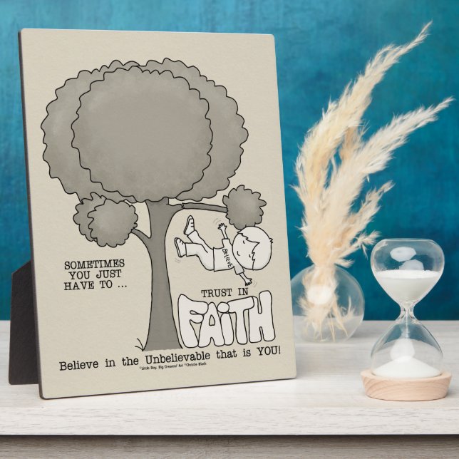 Placa Expositora Confianza en la fe (Lado)