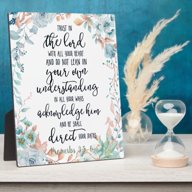 Placa Expositora Confianza en la floral del Señor (Lado)