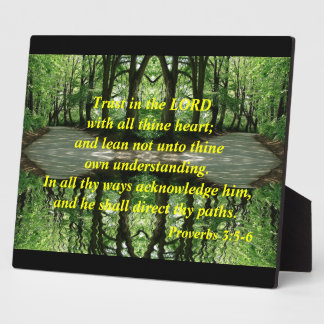 Placa Expositora Confiar en el Lord Plaque