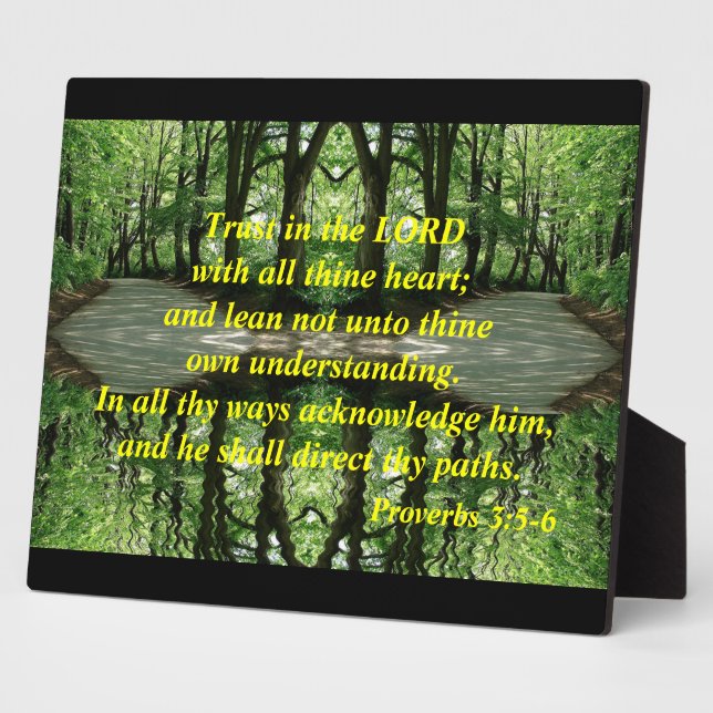 Placa Expositora Confiar en el Lord Plaque (Lado)