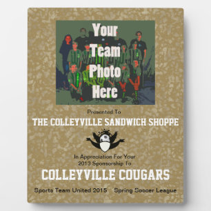 Placa Expositora Conmemorar A Sus Patrocinadores Con: