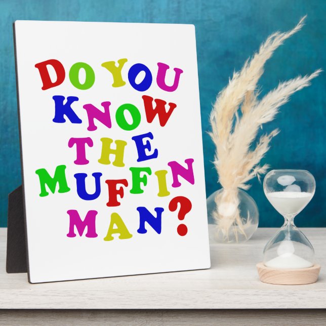 Placa Expositora ¿Conoces al Muffin Man? (Lado)