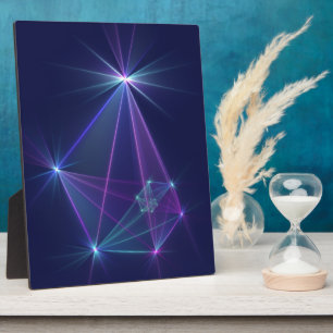 Placa Expositora Constelación, Arte Fractal de Fantasía Abstracta