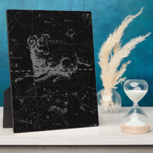 Placa Expositora Constelación de Aries Vintage de estilo por Heveli