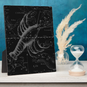 Placa Expositora Constelación del cáncer Hevelius 1690 en negro