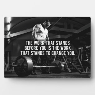 Placa Expositora "Construcción de cuerpos" Formación Motivacional