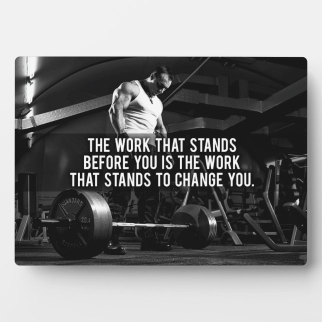 Placa Expositora "Construcción de cuerpos" Formación Motivacional (Frente)