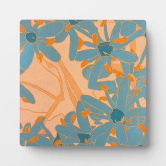 Placa Expositora Contemporary Leaf Design in Peach 