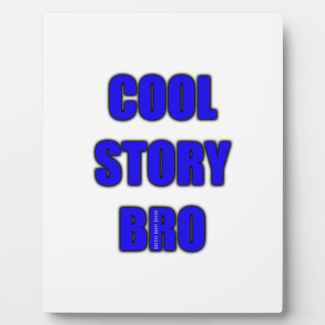 Placa Expositora Cool Story Bro (Frente)