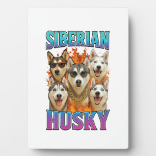 Placa Expositora Copia de Husky Siberiano