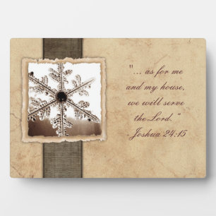 Placa Expositora Copo de nieve negro vintage