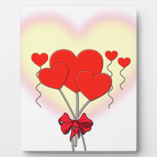 Placa Expositora corazón corazones amor romántico personalizado