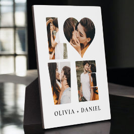 Placa Expositora Corazón de Amor Moderno Foto Instagram Día de San 