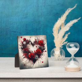 Placa Expositora Corazón de Rosas