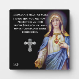 Placa Expositora Corazón inmaculado de María